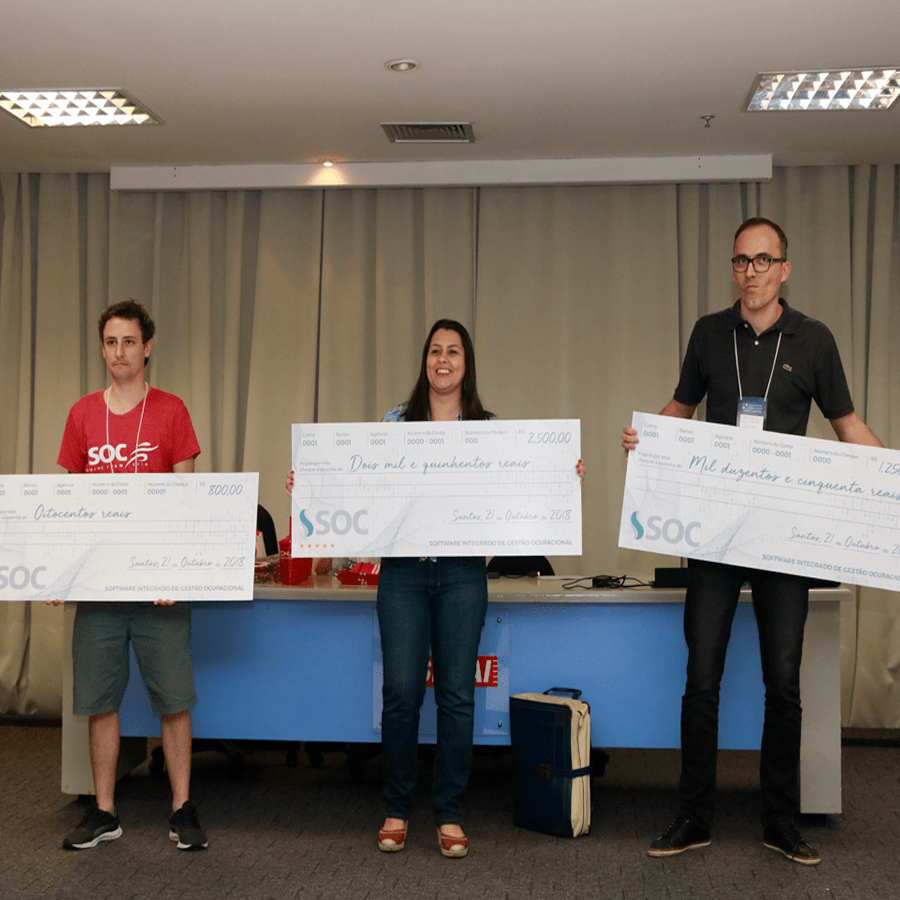 upgrade na premiação do Hackathon Desafio Startup Cidadã Santos