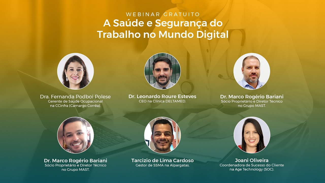 Webinar A Saúde e Segurança do Trabalho no Mundo Digital