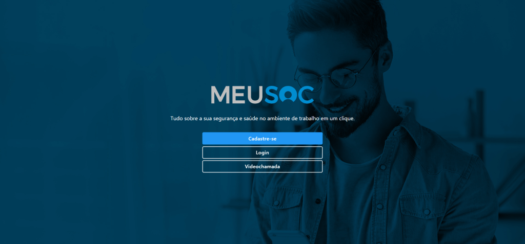 MEUSOC na versão web (Desktop)